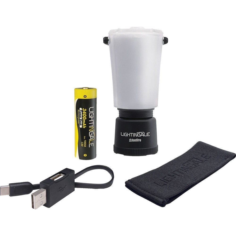 【製造会社直送T】 ライティンゲイル ＬＥＤミニ提燈Ｂｏｎｆｉｒｅ＋３４００ｍＡｈ申し受ける池 LTG1004-34
