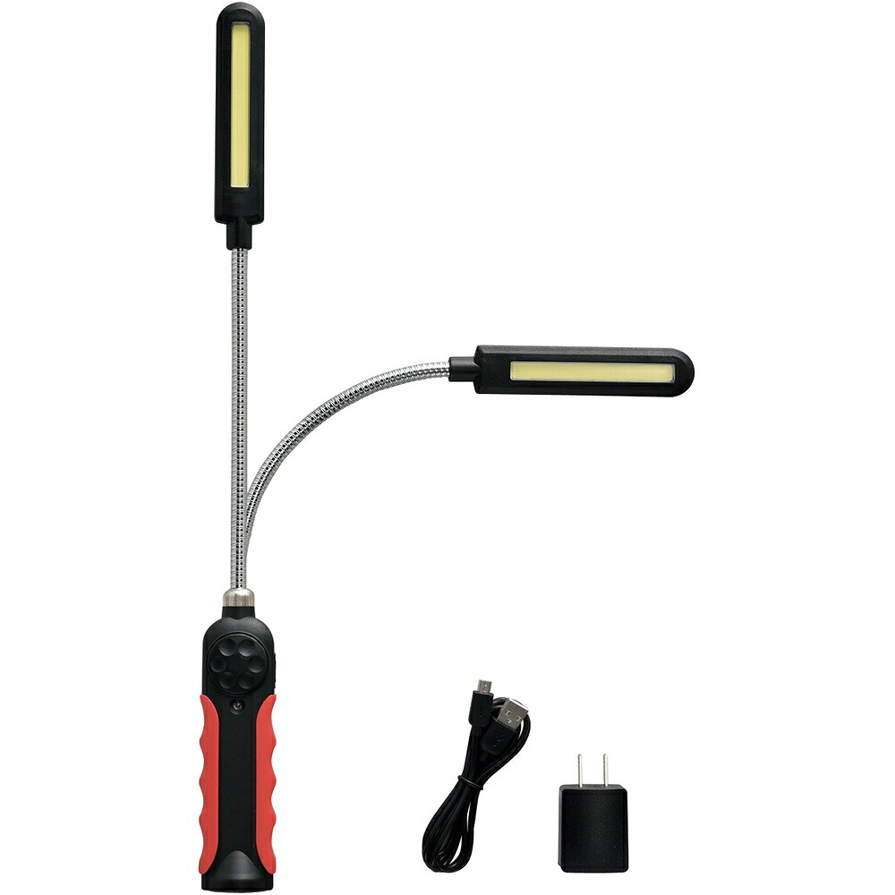 緑十字 COB式フレキシブルLEDライト CFL−8 450×40×35mm ダイヤル調光式 353016|ものづくり本舗 店