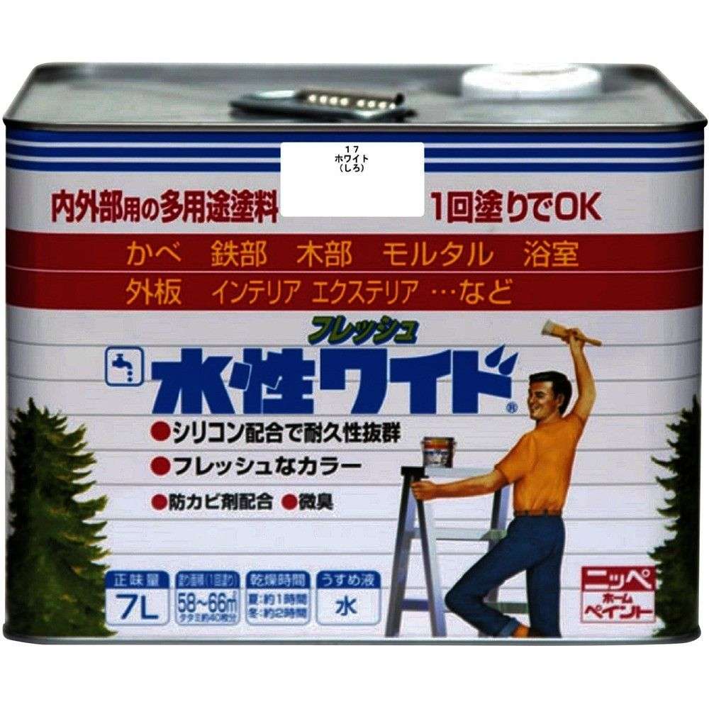 【製造業者直送T】 ニッぺ 水溶性生新しい広々とした ７Ｌ 白いこと ＨＴＡ１０３－７ 4976124024344
