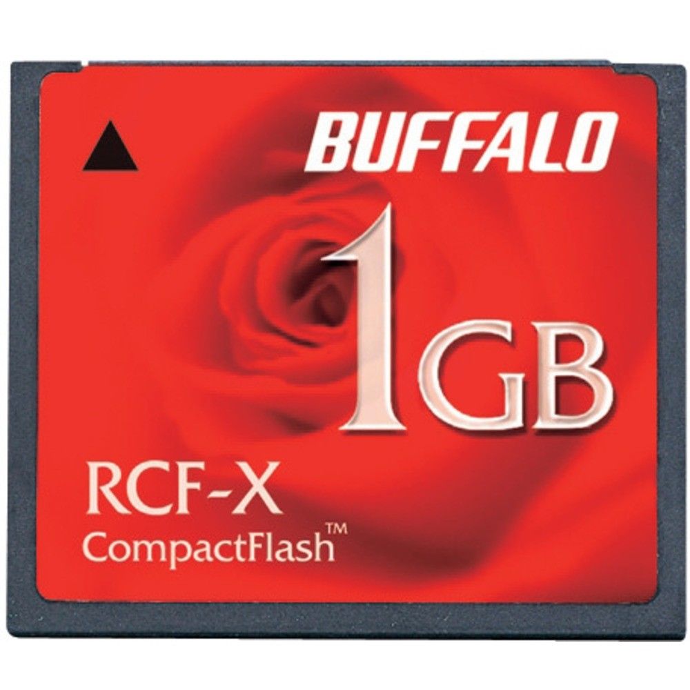 ＢＵＦＦＡＬＯ　コンパクトフラッシュ　ハイコストパフォーマンスモデル　１ＧＢ　RCF-X1GY｜ものづくり本舗 店