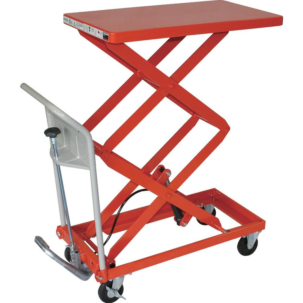 【製造業者直送T】 ＴＲＵＳＣＯ ハンドリフター８０ｋｇ ４００×７２０ 振り起こす程型 HLFA-S80W