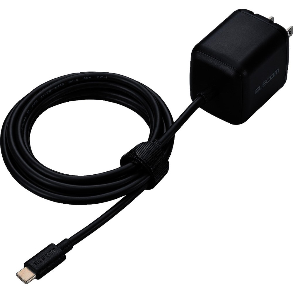 【製造業者直送T】 ＥＬＥＣＯＭ 万覚え帳ＰＣ用ＡＣアダプタ ＵＳＢ ＰＤ ６５Ｗ ＵＳＢ－Ｃ有線テレビ原則として ２．０ｍ 黒いこと ACDC-PD8665BK