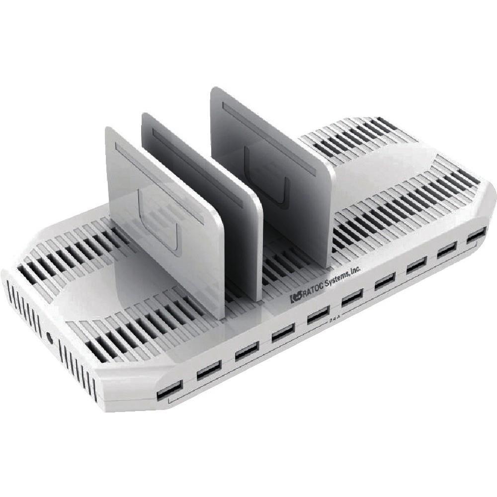【製造会社直送T】 ＲＡＴＯＣ ＵＳＢ申し受ける器 ＵＳＢ申し受けるステイション １０界面 ９６Ｗ RS-USBCS10-96