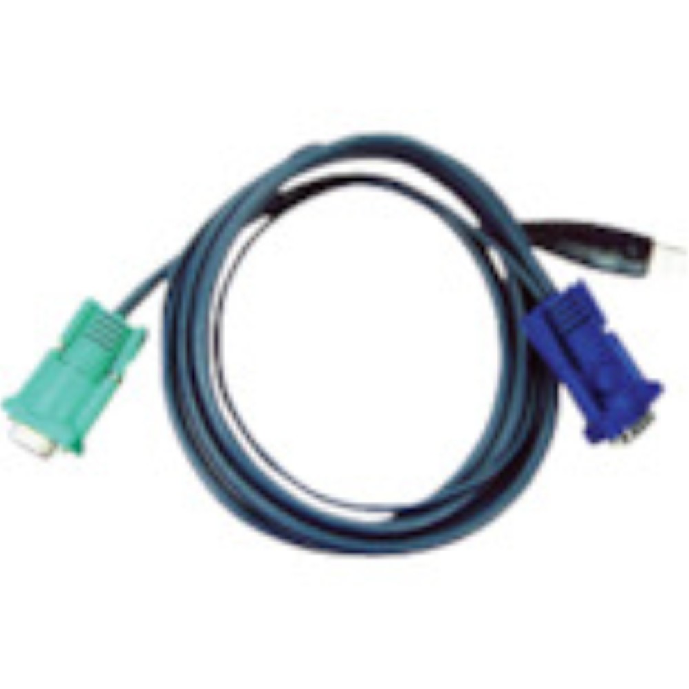 【製造業者直送T】 ＡＴＥＮ ＵＳＢ ＫＶＭ有線テレビ ＳＰＨＤ ＫＶＭ用 ３ｍ 2L-5203U