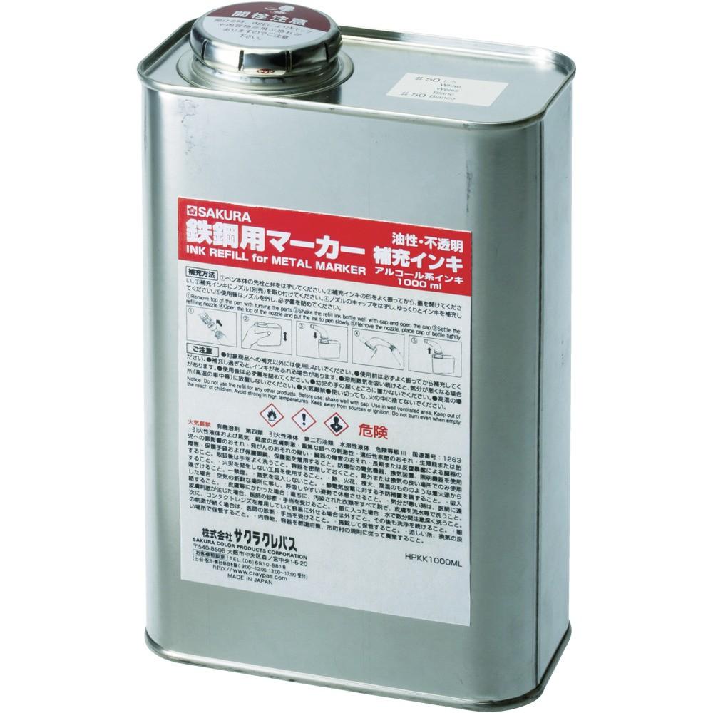 【製造会社直送T】 桜 鋼鉄用目じるし詰め直すインク 緑 HPKK1000ML-29G