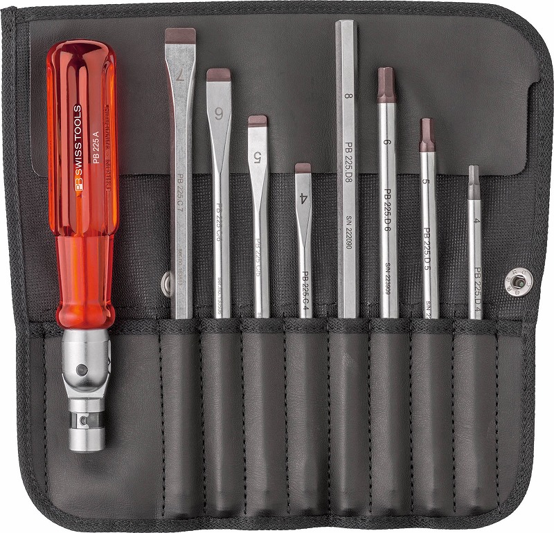 PBスイスツールズ差替え式強力ドライバーセット8本組225(PB SWISS TOOLS)｜プロツール　店
