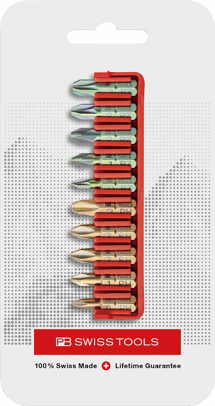 PBスイスツールズ ドライバービット10本組セット【ビットホルダー】 C6.706CN(PB SWISS TOOLS)