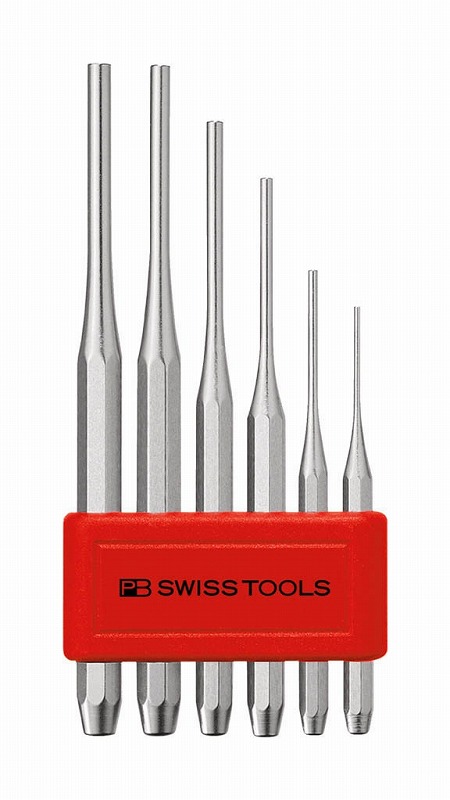 PBスイスツールズ 平行ピンポンチセット【八角胴】パック無し 750BL(PB SWISS TOOLS)
