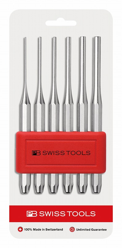 PBスイスツールズ 平行ピンポンチセット【八角胴】 755BCN(PB SWISS TOOLS)