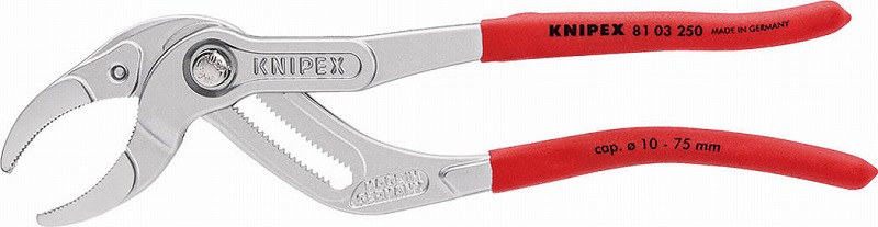 クニペックス(KNIPEX)\u003cBR\u003e配管ペンチ250mCrメッキ8103-250
