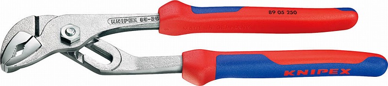 クニペックス(KNIPEX) ウォーターポンププライヤー クロムメッキ コンフォートハンドル 8905-250