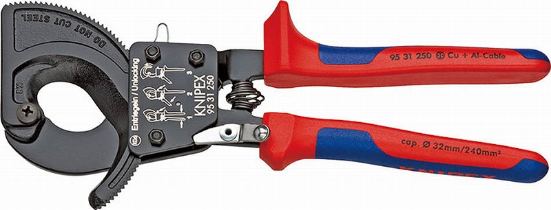 クニペックス(KNIPEX) ケーブルカッター(ラチェット式)250mm 9531-250