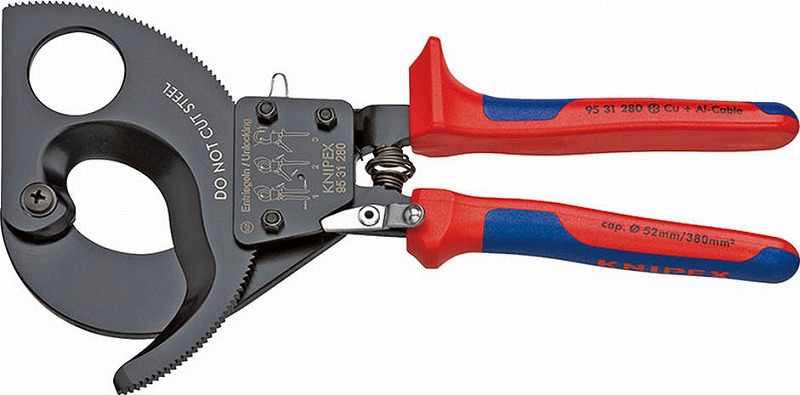 クニペックス(KNIPEX)\u003cBR\u003e有線テレビ切り手(ラチェット式)280粍9531-280
