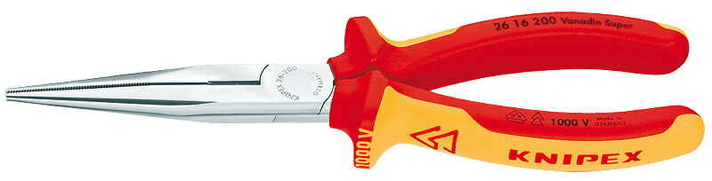 クニペックス(KNIPEX)\u003cBR\u003e不成立ロングラジオペンチ200粍\u003cBR\u003eコンフォートハンドル2616-200