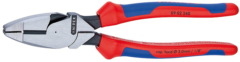 クニペックス(KNIPEX)\u003cBR\u003e配線工事用豪然たる型プライヤー240粍\u003cBR\u003eコンフォートハンドル0902-240