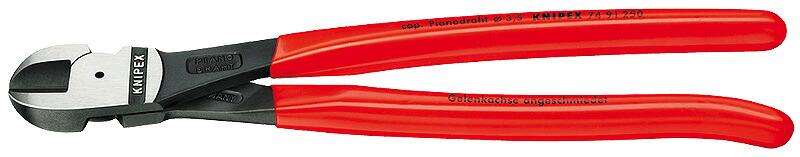 クニペックス(KNIPEX)ピアノ線用ニッパー250mm7491-250SB｜プロツール　店