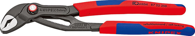 クニペックス(KNIPEX) コブラ クイック足つき\u003cBR\u003e高性能ウォーターポンププライヤー250粍8722-250