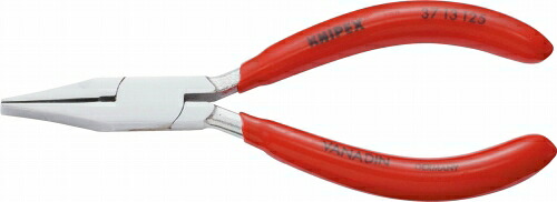 クニペックス(KNIPEX) 精密プライヤー125mmクロームメッキ 幅の広い平型ヘッド 3713-125