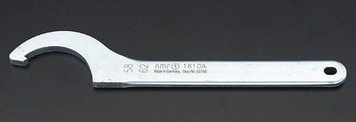 AMF(エーエムエフ)<br>フックレンチ 110-115mm<br>亜鉛メッキ