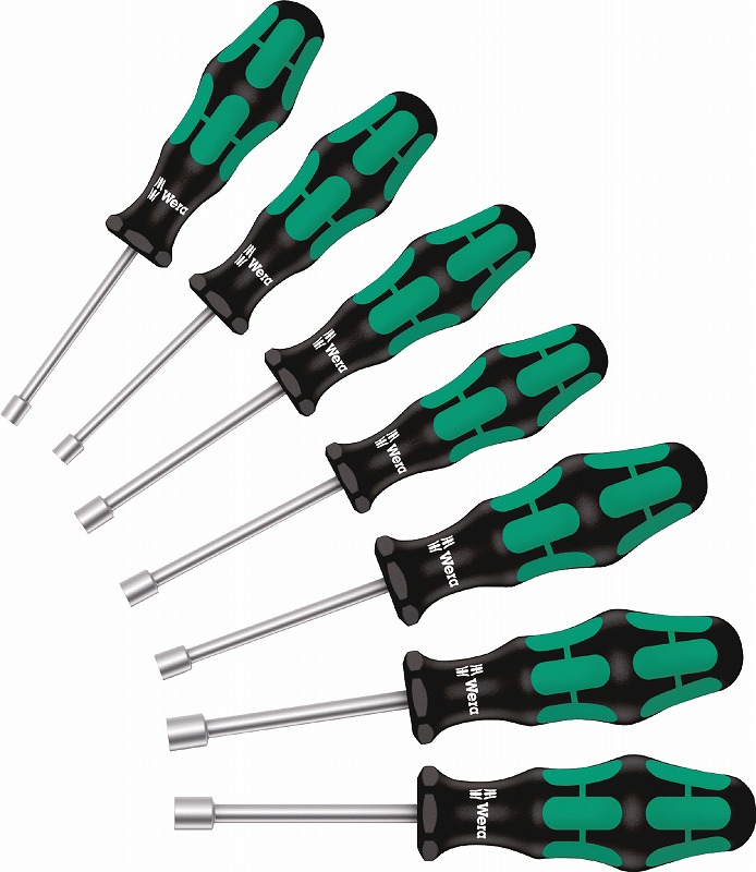 Wera中空シャフトナットドライバーセット(7本組)【5.5-13mm】395HO/7SM 029510｜プロツール　店 9,891円