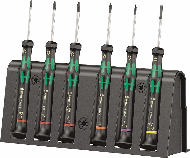 楽天市場】Wera精密ドライバー6本セット 六角2054/6S : プロツール