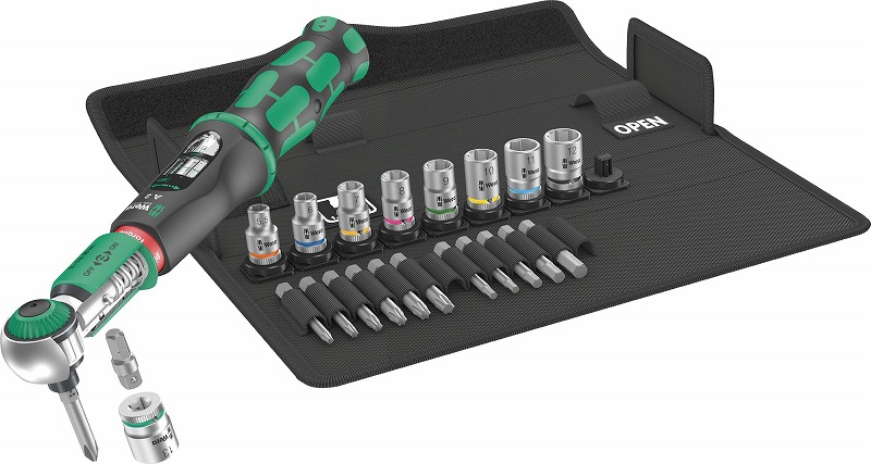 Wera\u003cBR\u003e1/4DRビット用空転式トルクレンチセット 2-12Nm\u003cBR\u003e343974