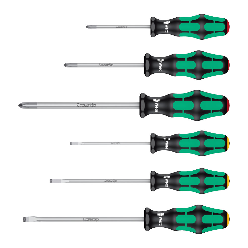 Wera レーザー加工ドライバーセット 6本組 350/334/335/6S 9,945円