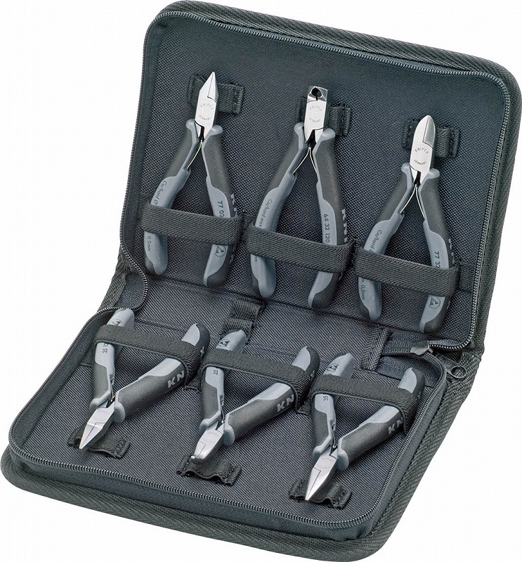 クニペックス(KNIPEX) ESDエレクトロニクスプライヤー6本セット ケース付 002017