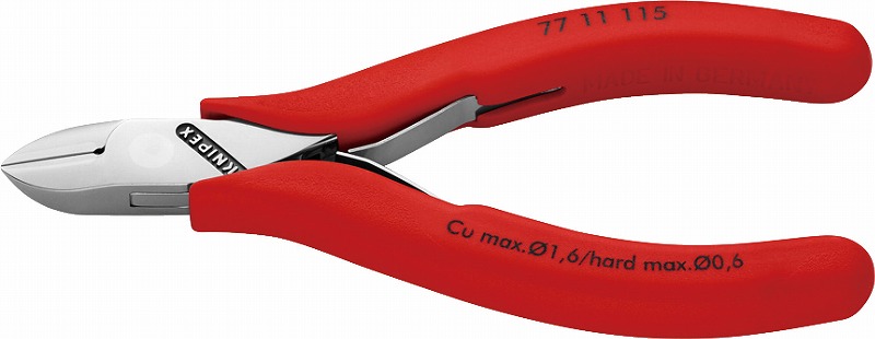 クニペックス(KNIPEX) エレクトロニクスニッパー115mm 7711-115