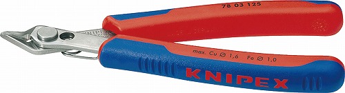 クニペックス(KNIPEX) エレクトロニクススーパーニッパー125mm ステンレスヘッド 7803-125