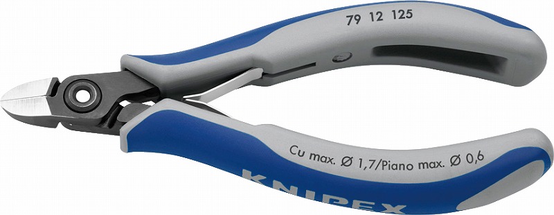 クニペックス(KNIPEX)\u003cBR\u003e電子工学ニッパー125粍\u003cBR\u003eラウンド上端7912-125