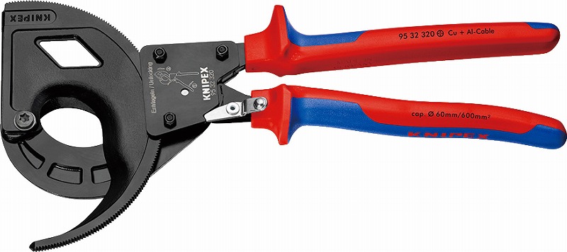 クニペックス(KNIPEX)\u003cBR\u003e有線テレビ切り手(ラチェット式)320粍9532-320