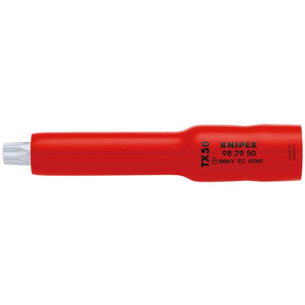 クニペックス(KNIPEX)<br>絶縁ソケット TX50<br>差込角3/8  9829-50