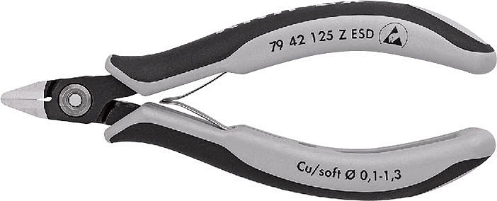 クニペックス(KNIPEX)\u003cBR\u003eESD電子工学ニッパー125粍7942-125ZESD