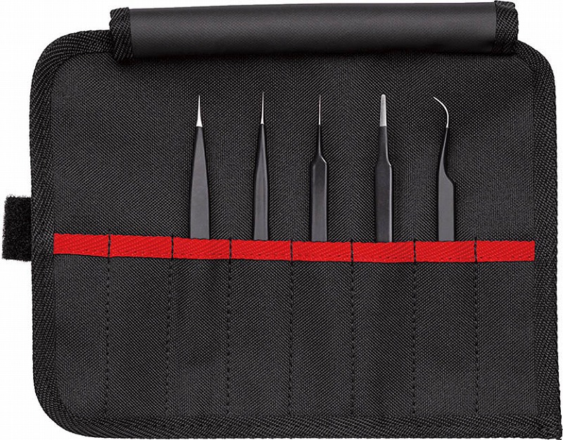 クニペックス(KNIPEX)ESDプラスチックピンセット 5本組セット9200-05ESD|プロツール 店