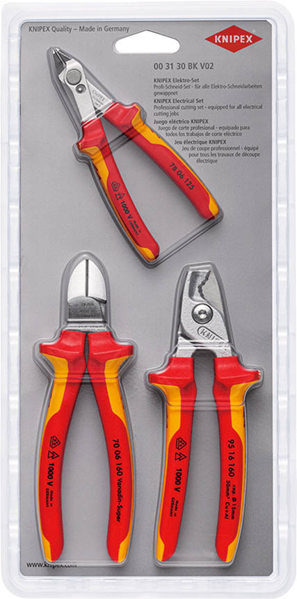 クニペックス(KNIPEX) 絶縁カッティングセット 3本組 003130BKV02 17,218円