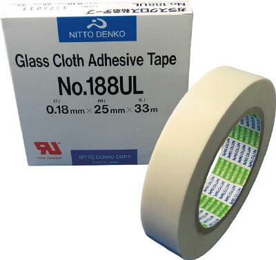 日東 ガラスクロス粘着テープ ＮＯ．１８８ＵＬ １９ｍｍＸ３３ｍ【1巻】 4,995円