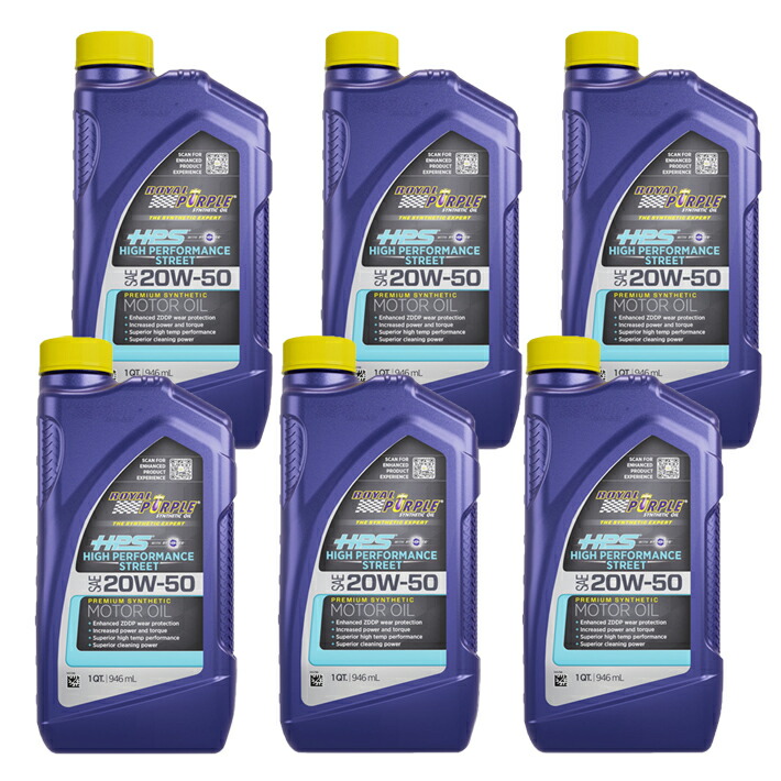 Purple HPS 5W-30 エンジンオイル 946mL6個 Solo Performance Specialties Royal Purple 5w-30 (High Street