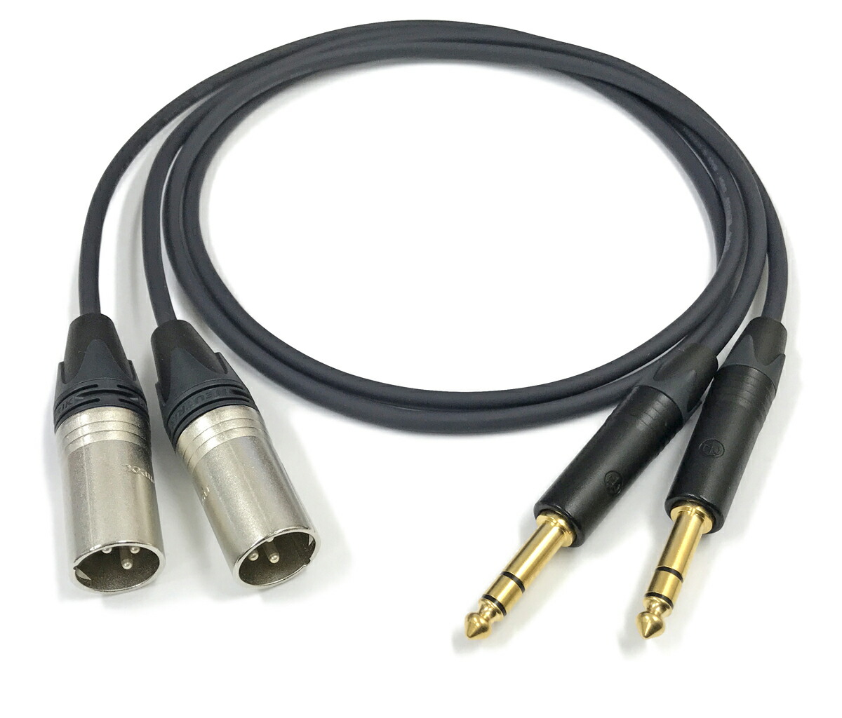 NEUMANN ノイマン ケーブルTRSフォン金XLRオス銀75cm2本
