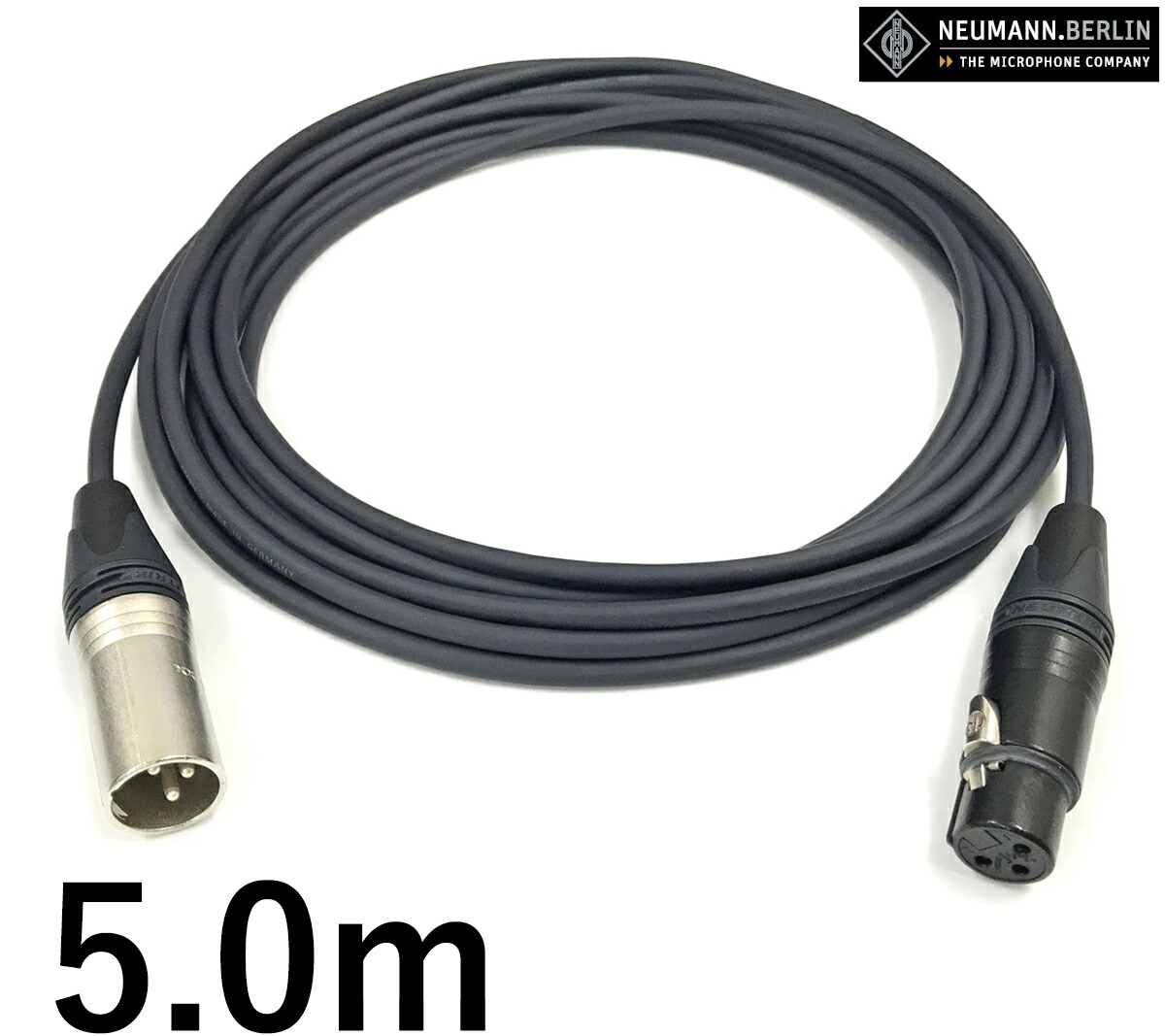 【 超美品】NUMANN　ノイマン　マイクケーブル　5m ノイマン neumann マイクケーブル（ノイマンのコンデンサー