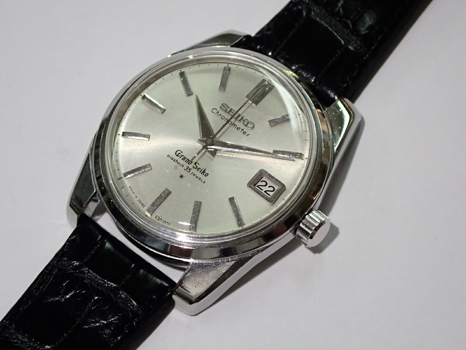 【楽天市場】SEIKO GRAND SEIKO CHRONOMETER【グランドセイコー セルフデータ クロノメーター】43999手巻き【中古