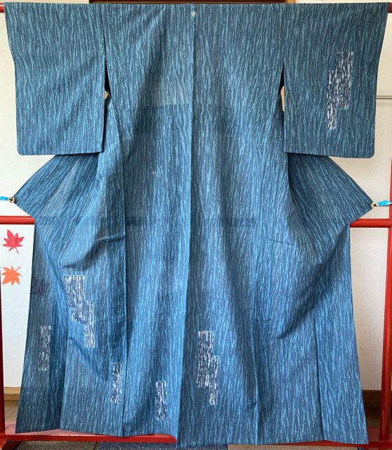 【中古品】夏用ローケツ染付下げ 紋入|きものの美 ゆたかや
