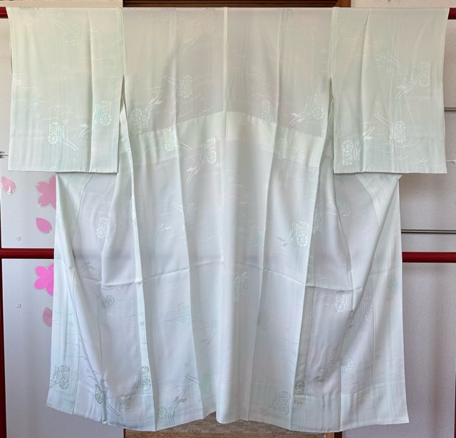 【中古品】ブルー地長襦袢|きものの美 ゆたかや