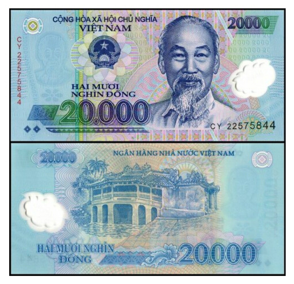 楽天市場】【保証書付】 5枚 100,000 ベトナム ドン 紙幣