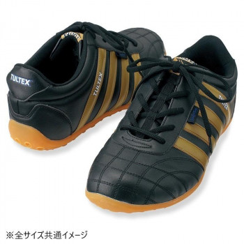 アイトス 51603 セーフティシューズ(4本ライン)(男女兼用) ブラック×カーキ 24.5cm 先芯入りのセーフティーシューズ、女性サイズ対応モデル【送料無料】