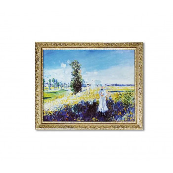 総合博物館 つづき物 モネ「ほっつき歩く」 MW-14001   絵と額が仕掛ける【貨物輸送無料】