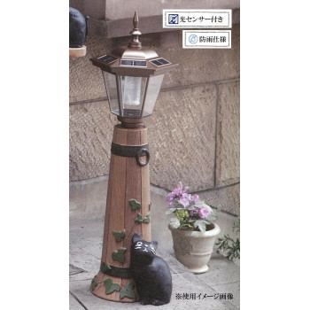 セトクラフト ソーラーともし火(大)バーレル SCZ-1773-1300   木の質感を生かした仕上がりで、重厚で自然的なつづき物。【貨物輸送無料】