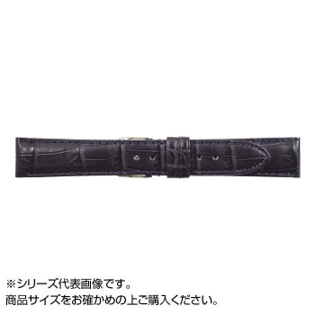 MIMOSA(ミモザ) 時計バンド クロコマット 19mm ネイビー (美錠:銀) WRM-N19 場面に合わせて、スタイリッシュにベルト交換!【送料無料】【メール便対応】