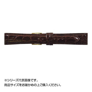 MIMOSA(ミモザ) 時計バンド DM腹ワニ 20mm ダークブラウン (美錠:金) WDM-B20 場面に合わせて、スタイリッシュにベルト交換!【送料無料】【メール便対応】 4,592円