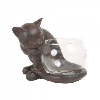 楽天市場】ベネチアンガラス ぶち猫 オーナメント 置物 すわり猫